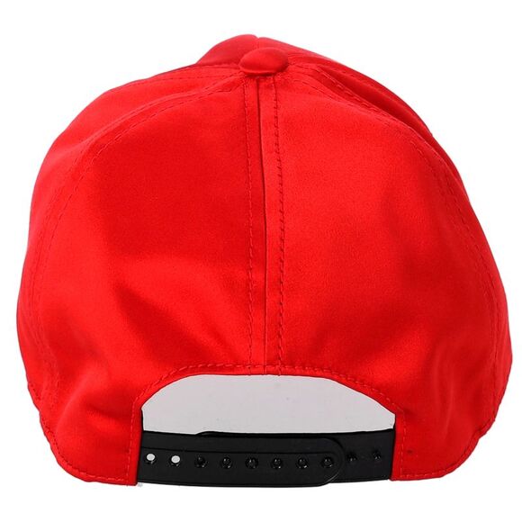 Miu Miu Logo Patch Baseball Cap in Red Canvas - Picture 5 of 12